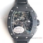 Swiss Limited Edition Richard Mille RM 011 "Black Phantom" Watch Black Chronograph Dial